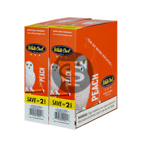 White Owl Cigarillos 30 Packs of 2 Cigars Peach