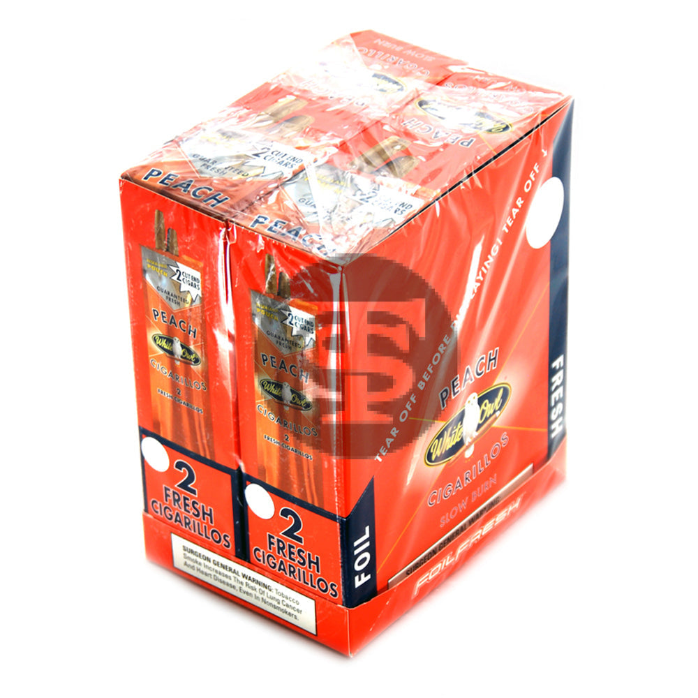 White Owl Cigarillos 30 Packs of 2 Cigars Peach 1