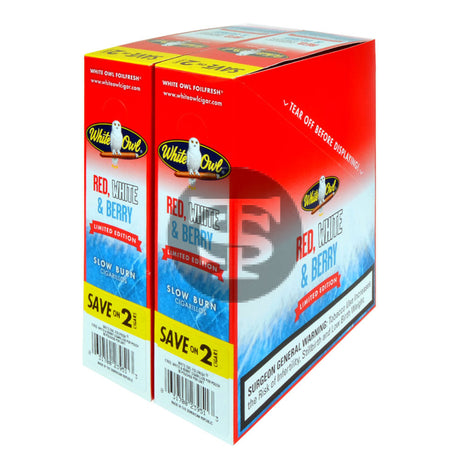 White Owl Cigarillos 30 Packs of 2 Cigars Red White & Berry