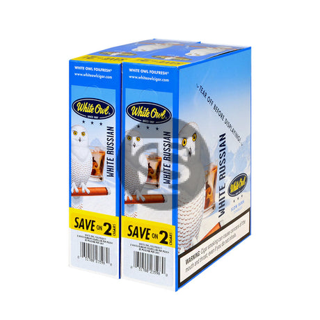 White Owl Cigarillos 30 Packs of 2 Cigars White Russian 2