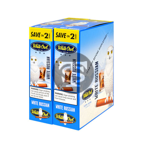 White Owl Cigarillos 30 Packs of 2 Cigars White Russian 1