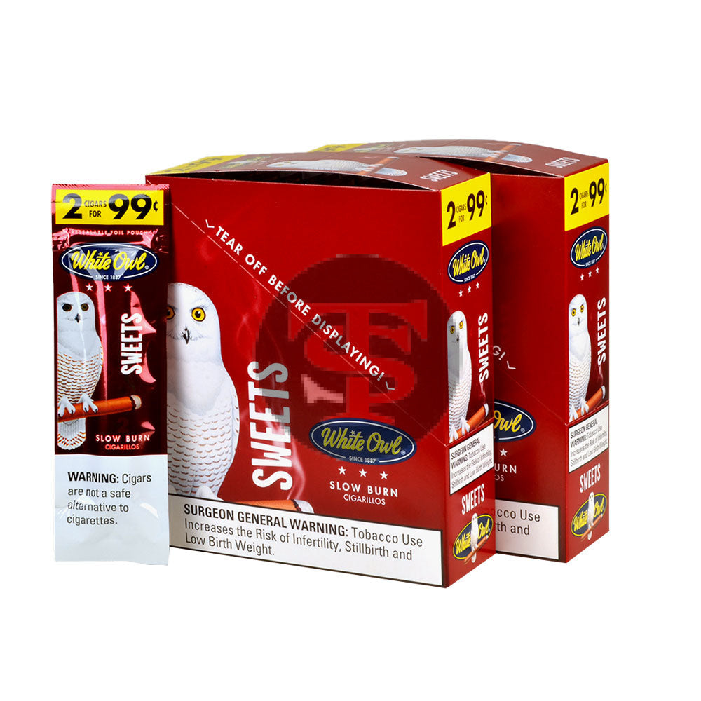 White Owl Cigarillos 99 Cent Pre Priced 30 Packs of 2 Cigars Sweets 3