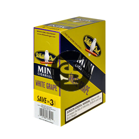 White Owl Cigarillos Mini Save on 3 White Grape 15 Packs Of 3 2