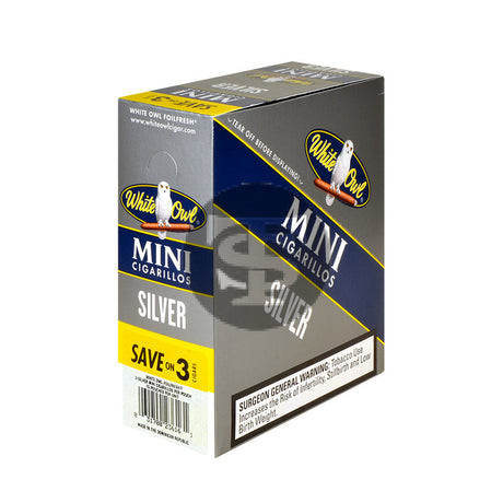 White Owl Cigarillos Mini Save on 3 Silver 15 Packs Of 3 2