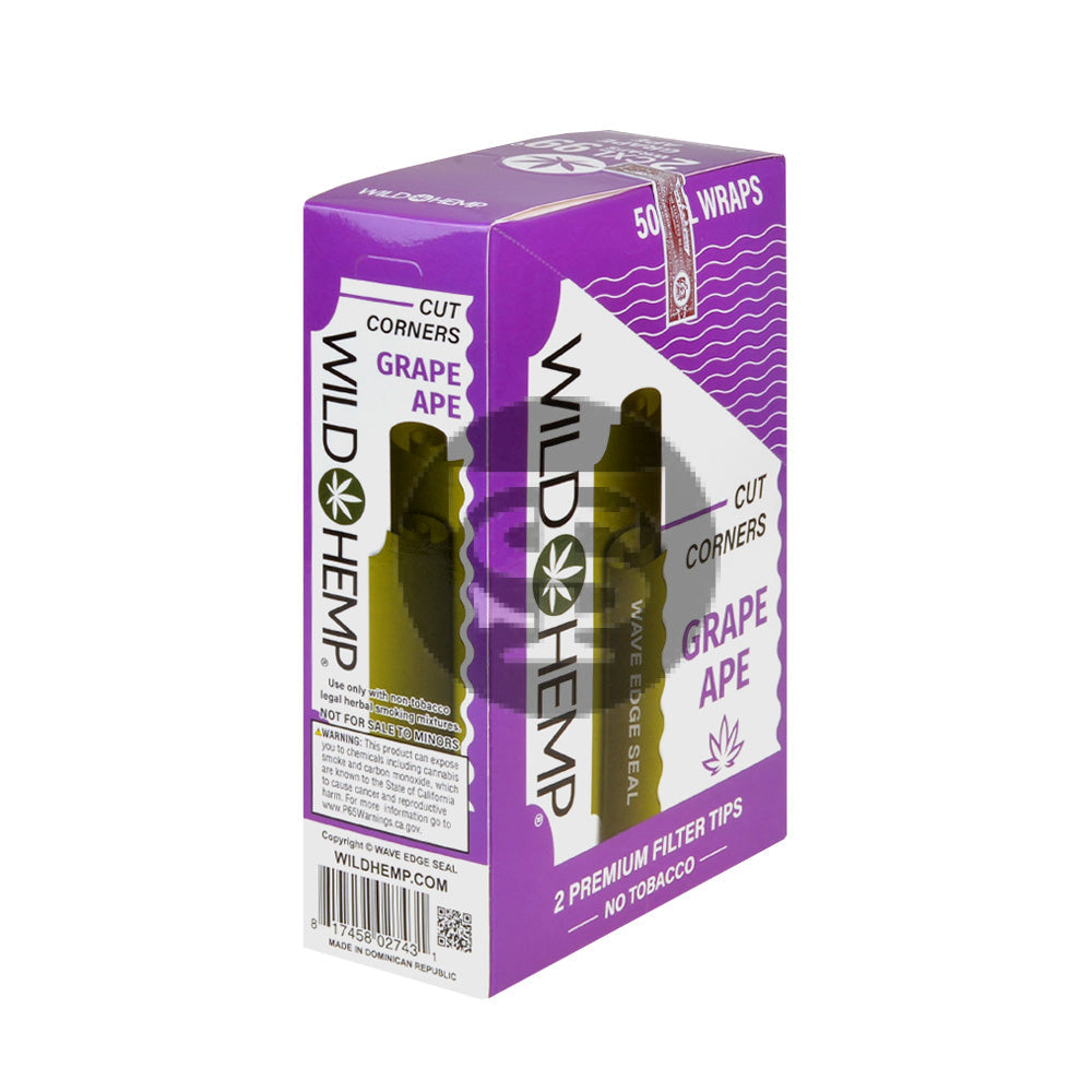 Wild Hemp Grape Ape Wraps 25 packs of 2 99c pre-price