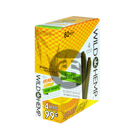 Wild Hemp Wraps Honey Lemon 20 packs of 4 99c pre-price