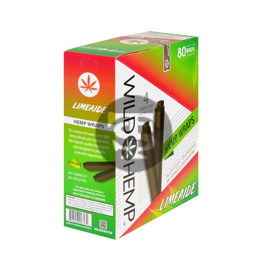 Wild Hemp Wraps Limeaide 20 packs of 4 99c pre-price