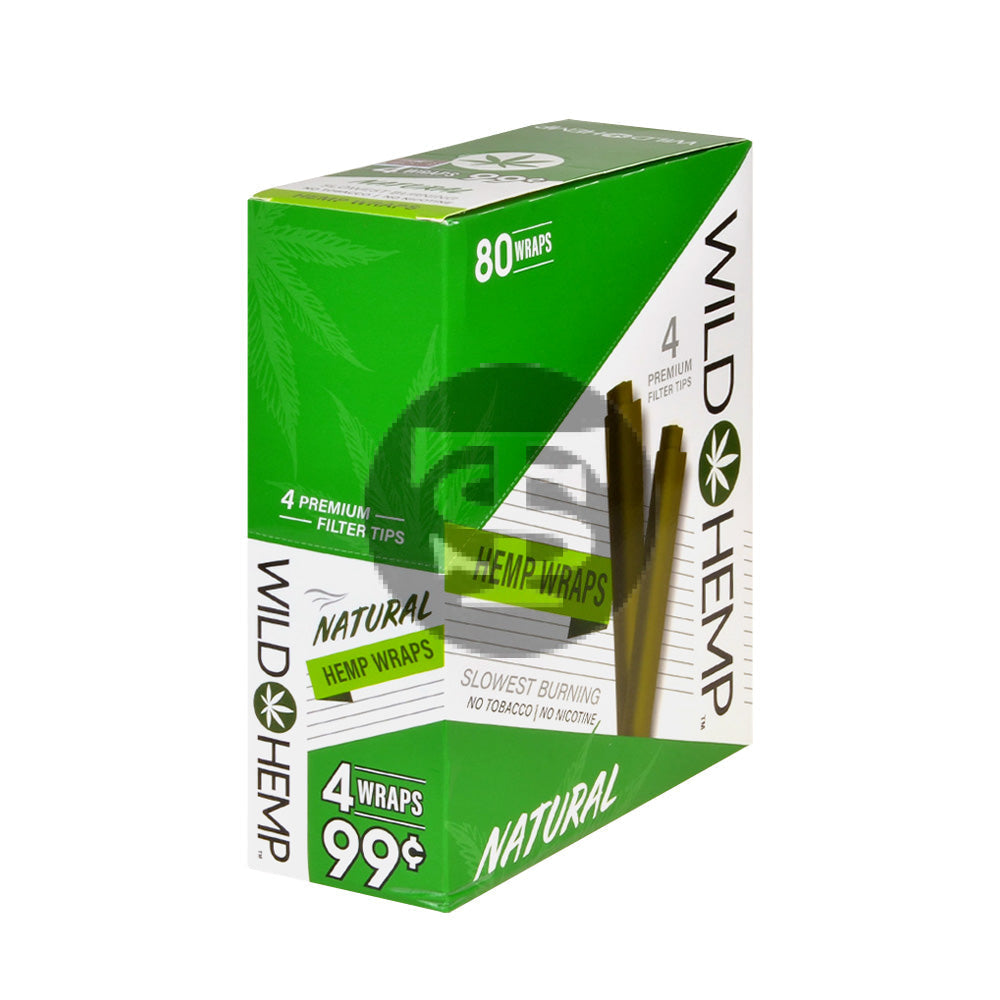 Wild Hemp Wraps Natural 20 packs of 4 99c pre-price