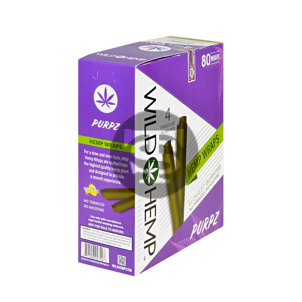 Wild Hemp Wraps Purpz 20 packs of 4, 99c pre-price – Tobacco Stock