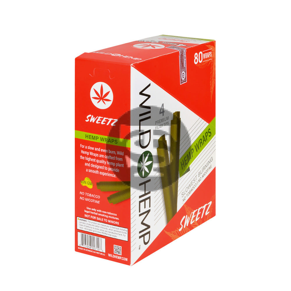 Wild Hemp Wraps Sweetz 20 packs of 4, 99c pre-price – Tobacco Stock