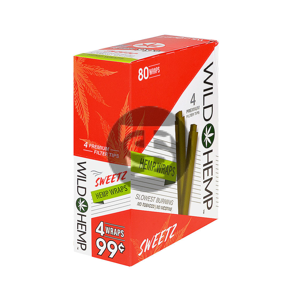 Wild Hemp Wraps Sweetz 20 packs of 4 99c pre-price