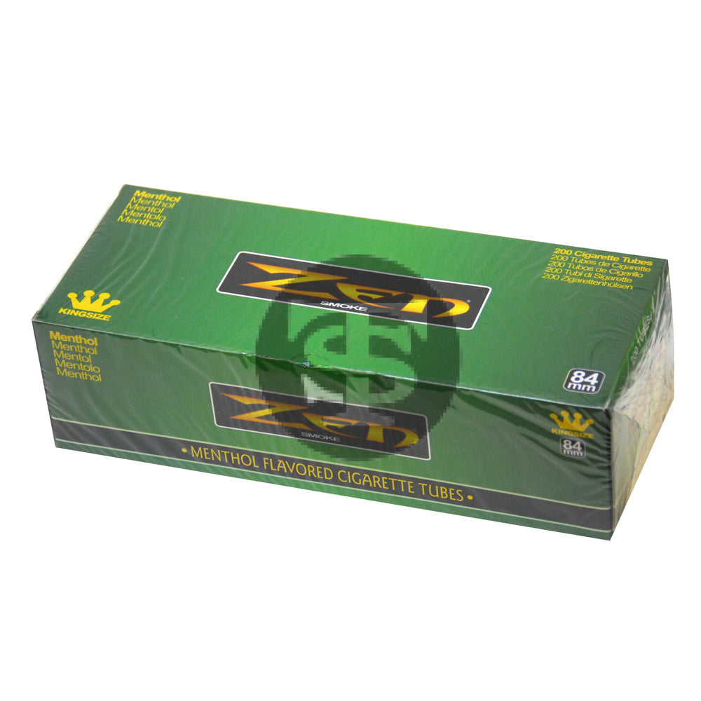 zen menthol cigarette tubes King Size for RYO Cigarettes ZEN Cigarette Filter Tubes -