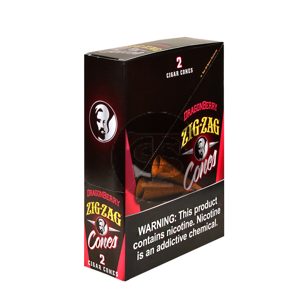 Zig Zag Cigar Cones Dragon Berry 15x2pk