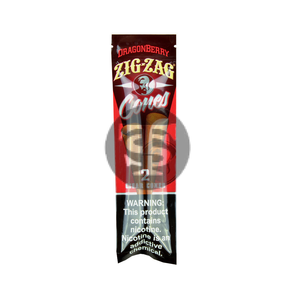 Zig Zag Cigar Cones Dragon Berry 15x2pk