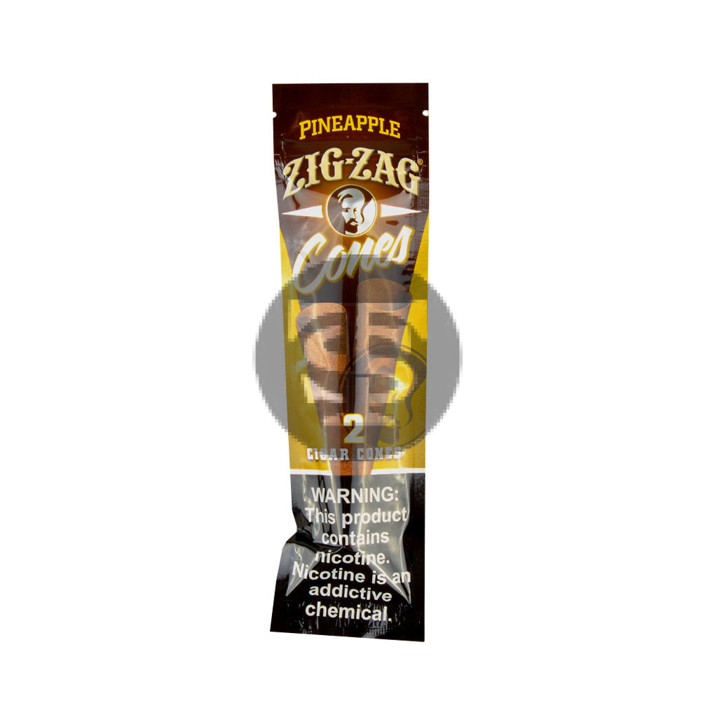 Zig Zag Cigar Cones Pineapple | 15x2pk | TobaccoStock.com
