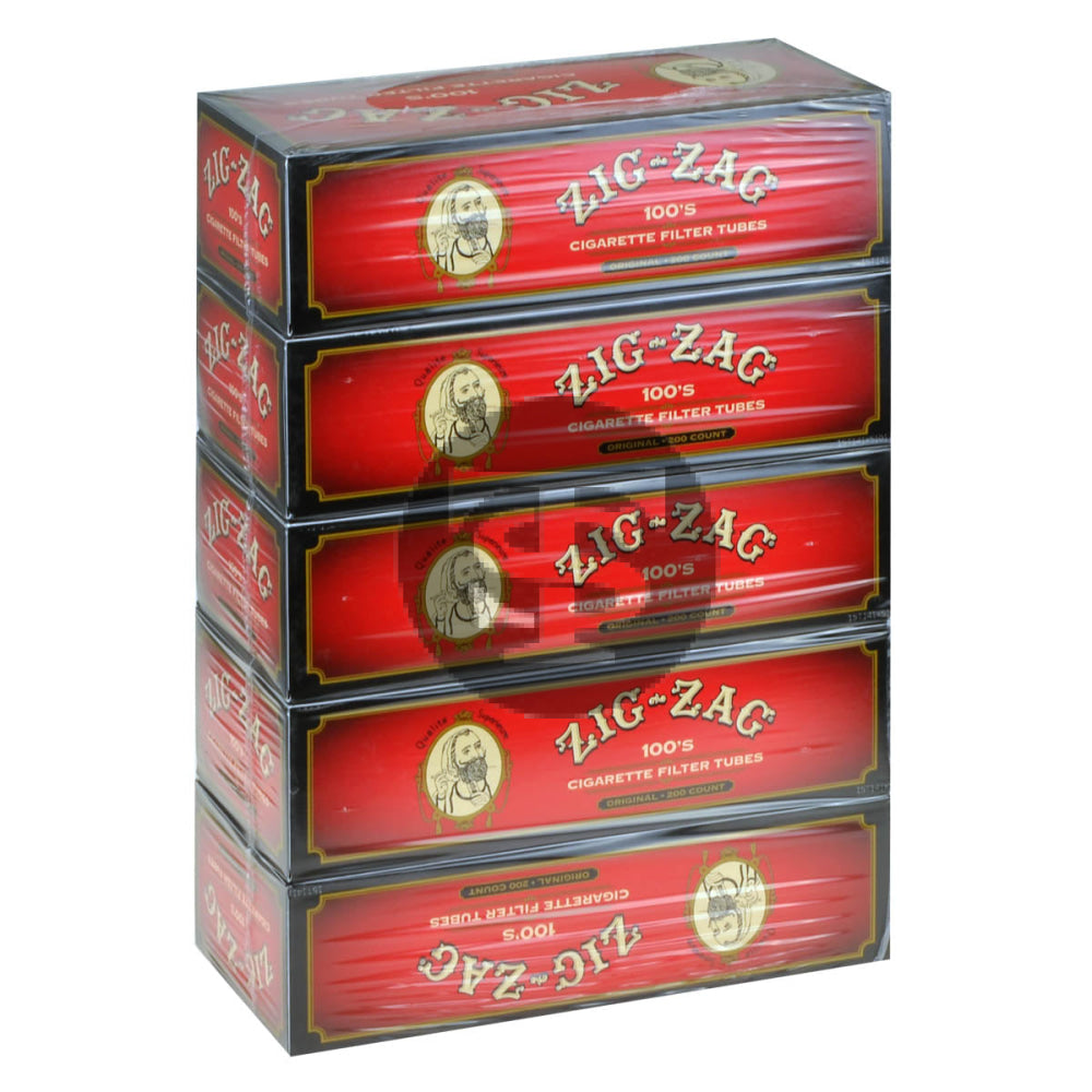 Zig Zag Filter Tubes 100 mm Original (Full Flavor) 5 Cartons of 200 1
