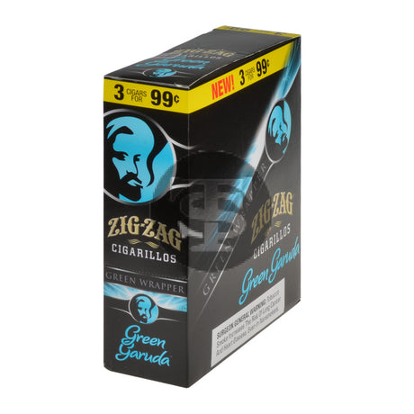 Zig Zag Green Garuda Cigarillos 3 for 99 Cents 15 Pouches of 3 1