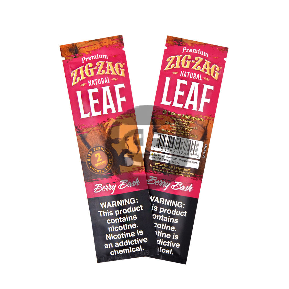 Zig Zag Natural Leaf Wraps 25x2ct Berry Bash
