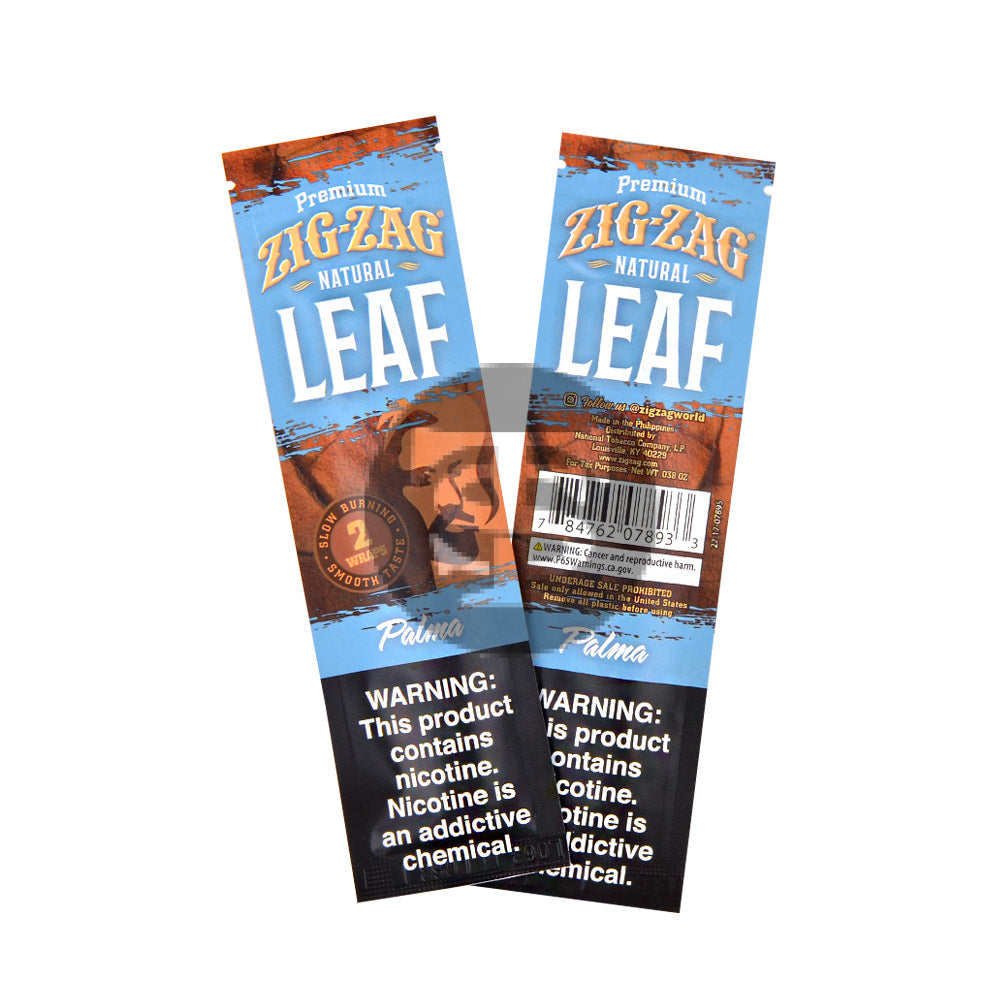 Zig Zag Natural Leaf Wraps 25x2ct Palma