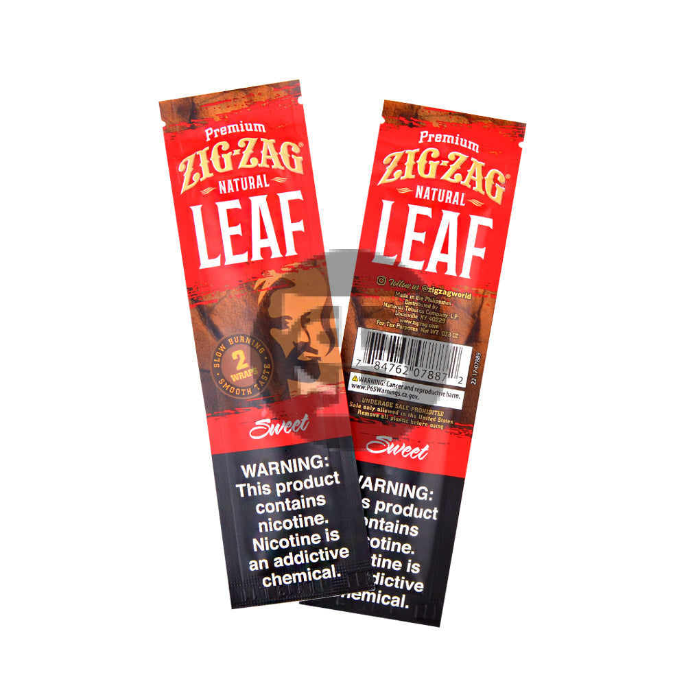 Zig Zag Natural Leaf Wraps 25x2ct Sweet