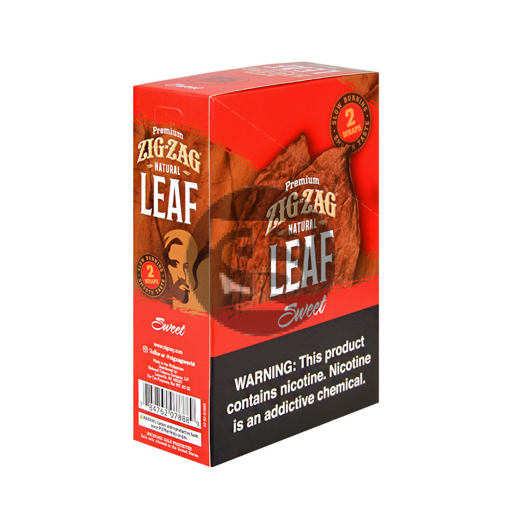 Zig Zag Natural Leaf Wraps 25x2ct Sweet