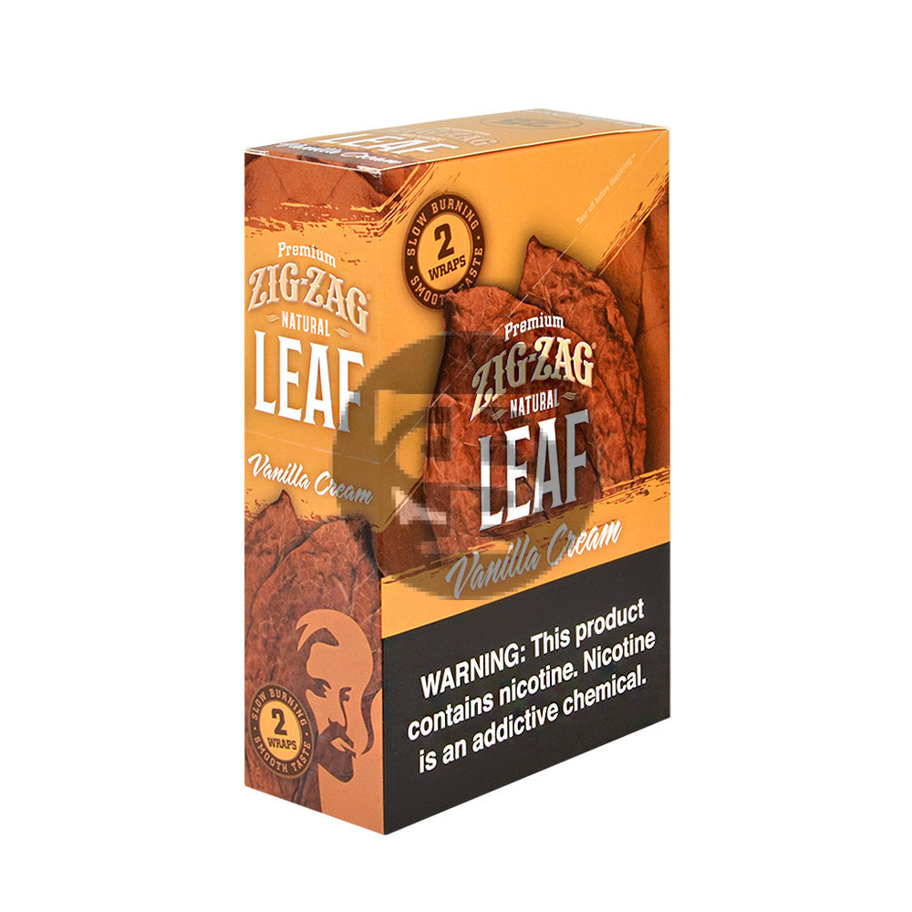 Zig Zag Vanilla Cream Natural Leaf Wraps | 25x2ct Pouches
