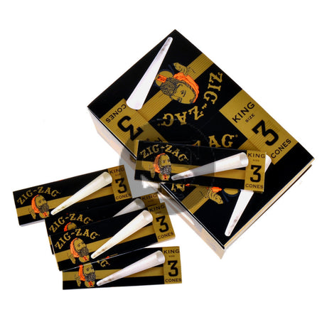 Zig Zag Paper Cones King Size Pack of 3