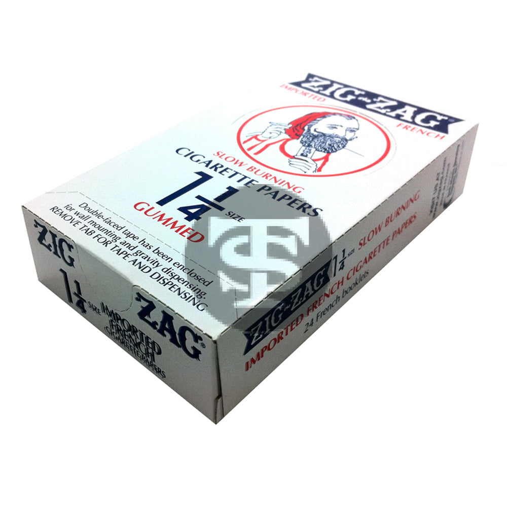 Zig Zag Papers 1 1/4 Gummed Orange 24 Books of 32 Leaves – Tobacco