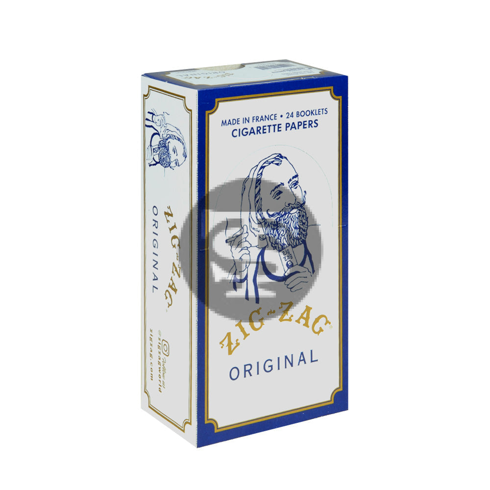 Zig Zag Papers 1 Original White 24 Books of 32 Leaves – Tobacco Stock