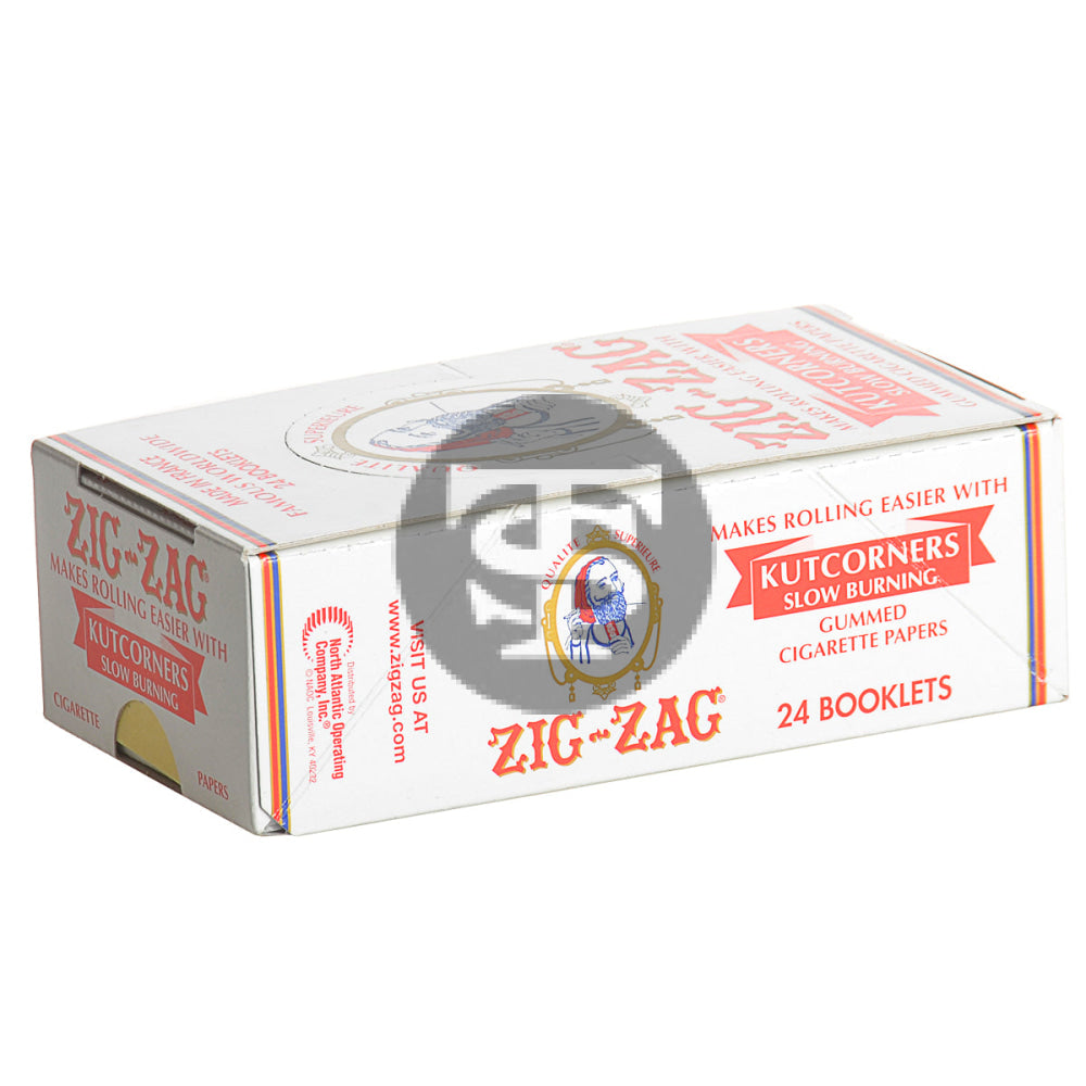 Zig Zag Papers Kutcorner Slow Burning 24 Pack – Tobacco Stock