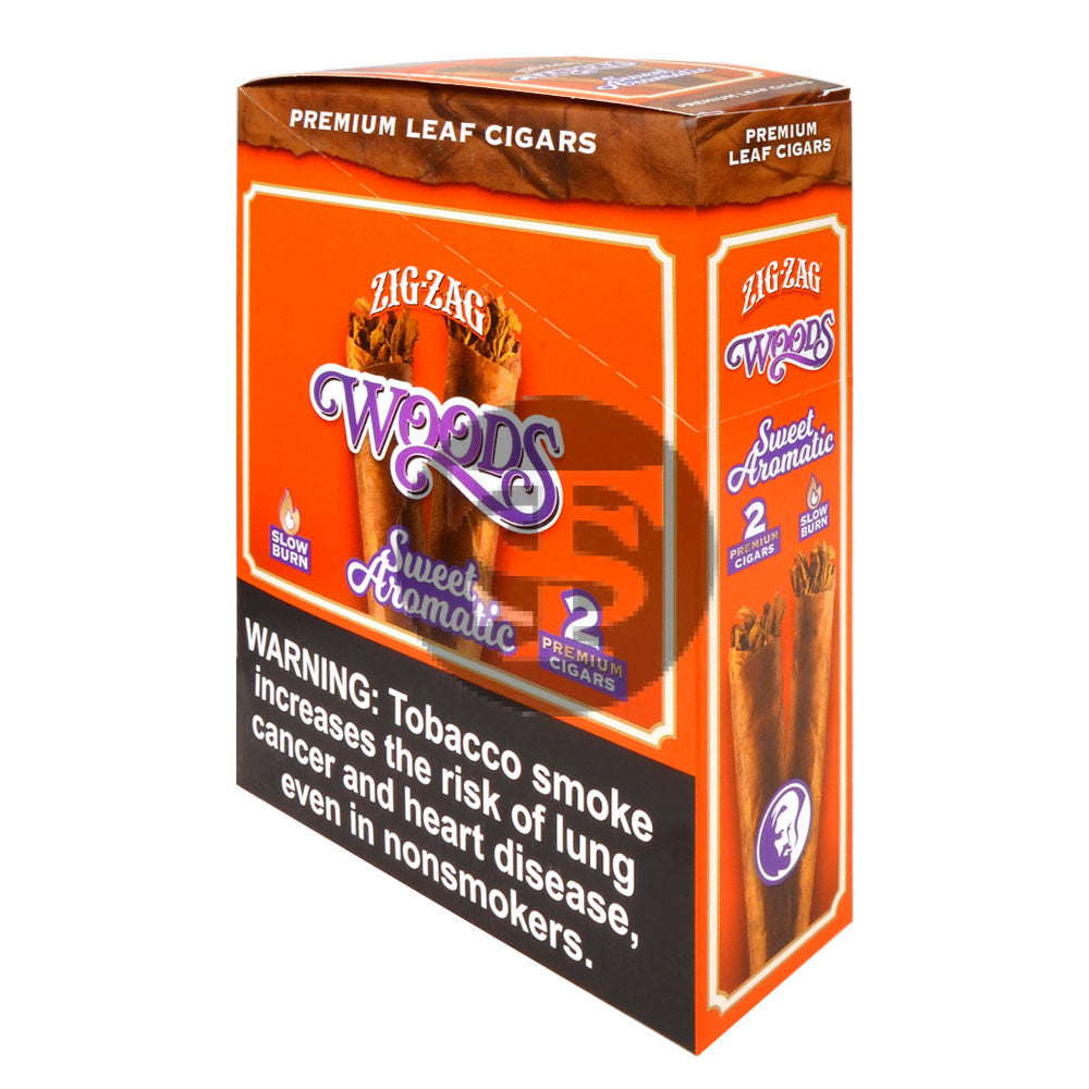Zig Zag Woods Sweet Aromatic Premium Leaf Cigars 15 pouches of 2
