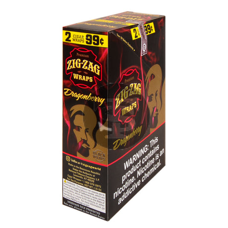 Zig Zag Wraps Premium DragonBerry 25 Packs of 2 Pre-Priced 99c