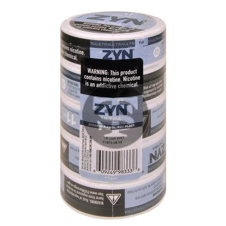 Zyn Ultra Nicotine pouches 11mg Chill Mist 5 cans