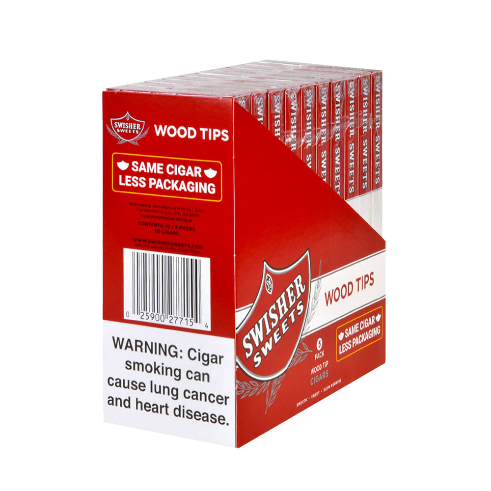 Swisher Sweets Wood Tip Cigarillos 10 Packs of 5 2