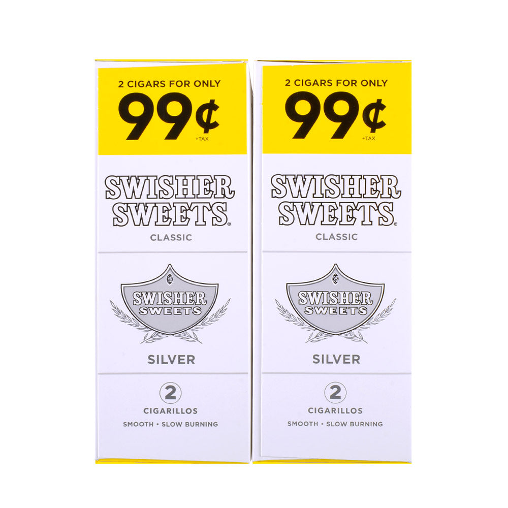 Swisher Sweets Cigarillos 99 Cent Pre Priced 30 Packs of 2 Cigars Silver 2