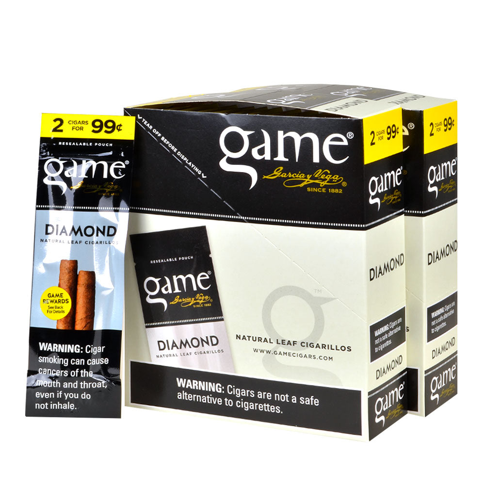Game Vega Cigarillos Diamond Foil 2 for 99 Cents 30 Pouches of 2 2