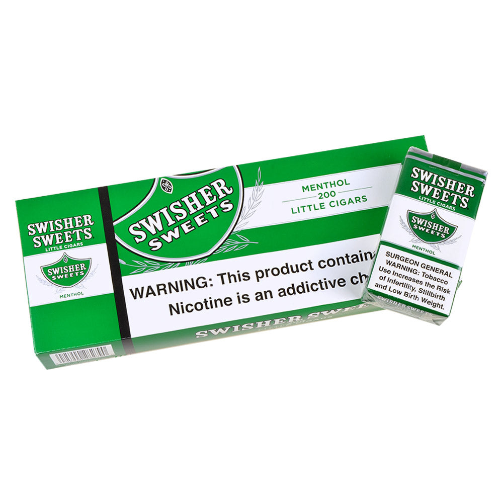 Swisher Sweets Little Cigars 100mm 10 Packs of 20 Menthol 2