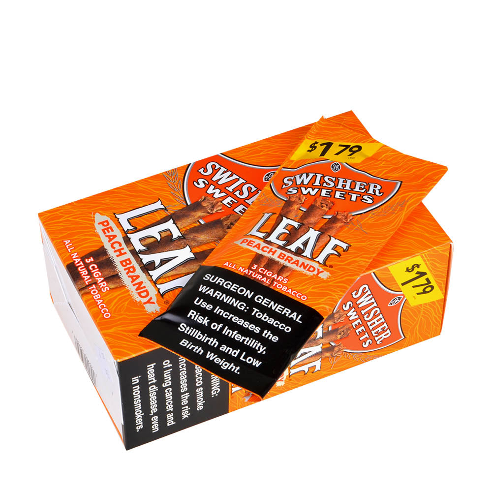 Swisher Sweets Leaf 3 for $1.79 Pack of 30 Peach Brandy 2