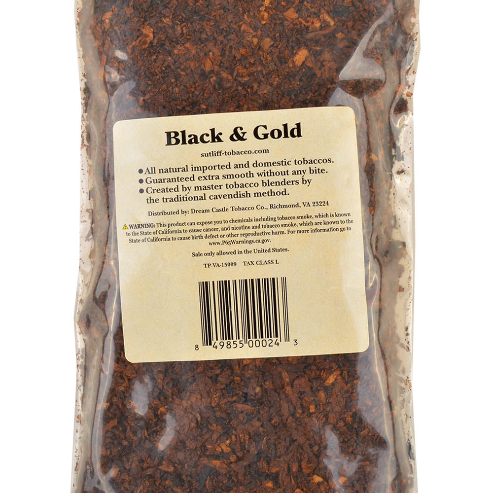 Super Value Pipe Tobacco Black & Gold 12 oz. Bag 2