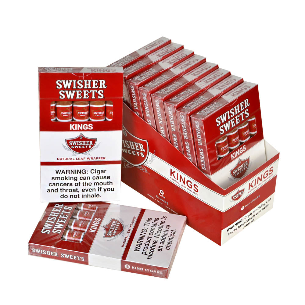 Swisher Sweets Kings Cigars 10 Packs of 5 – Tobacco Stock