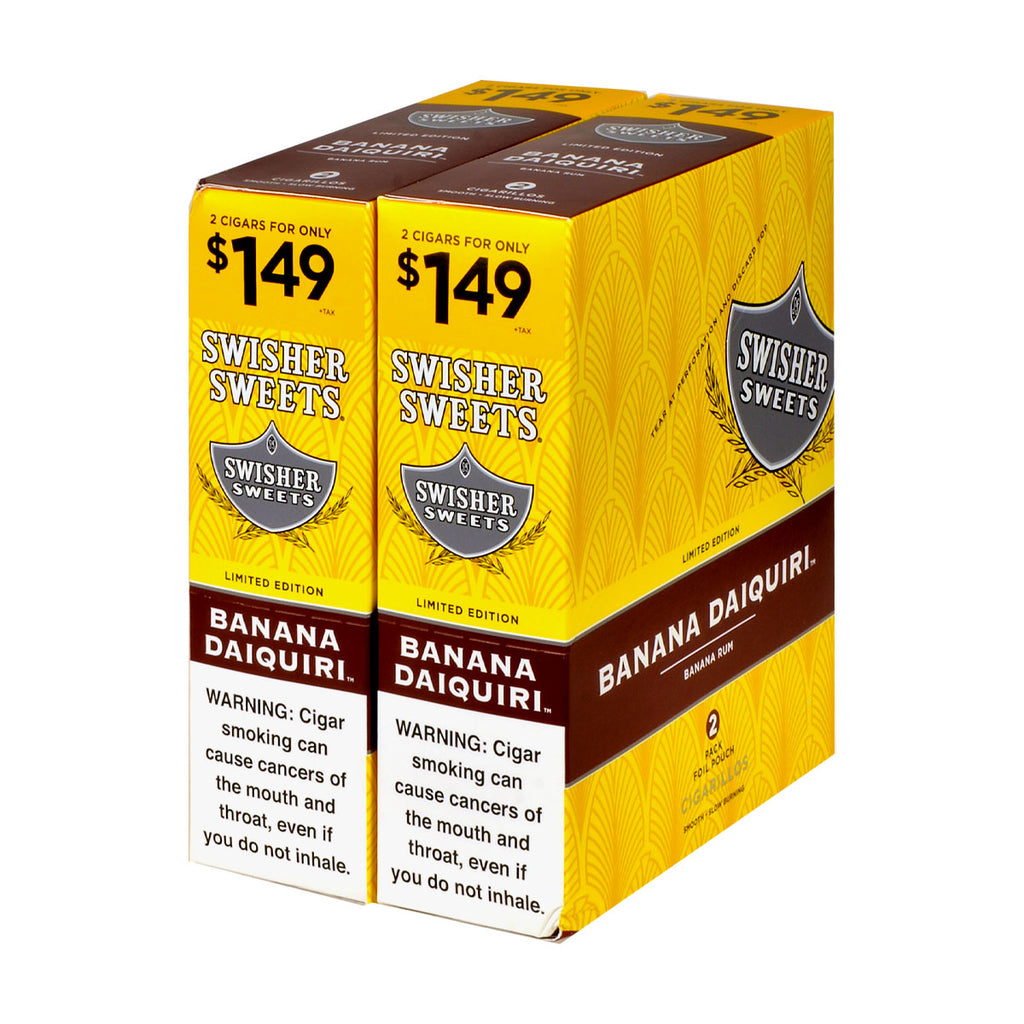 Swisher Sweets Cigarillos 1.49 Pre Priced 30 Pouches of 2 Banana Daiquiri 1