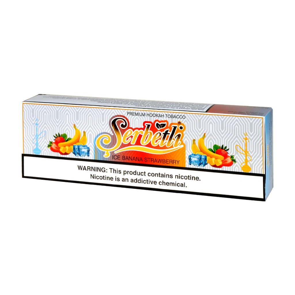 Serbetli Premium Hookah Tobacco 10 packs of 50g Ice Strawberry Banana 2