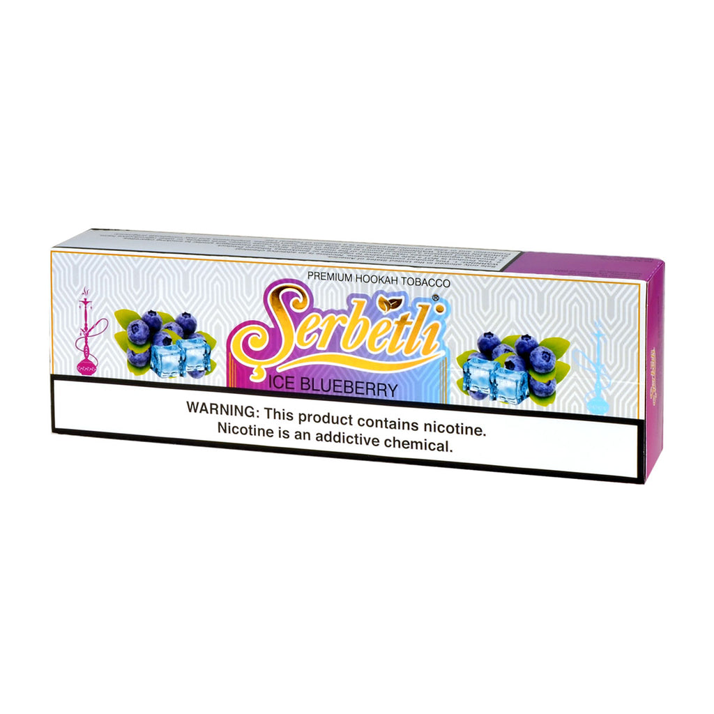 Serbetli Premium Hookah Tobacco 10 packs of 50g Ice Blueberry 2