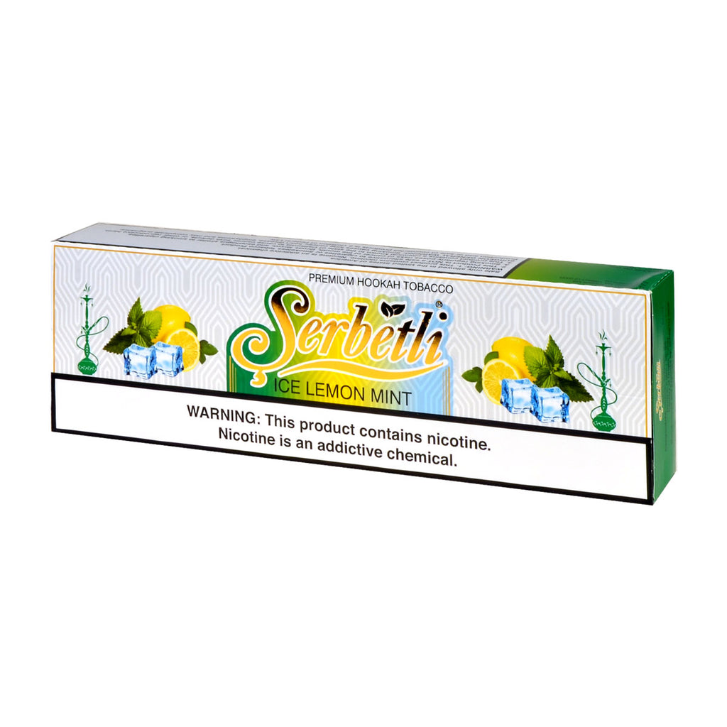 Serbetli Premium Hookah Tobacco 10 packs of 50g Ice Lemon Mint 2