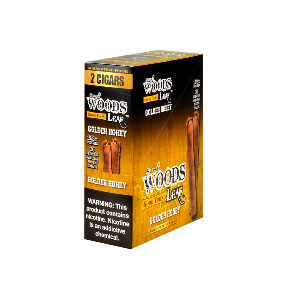 Good Times Sweet Woods cigarillos 15 Pouches of 2 Golden Honey 1