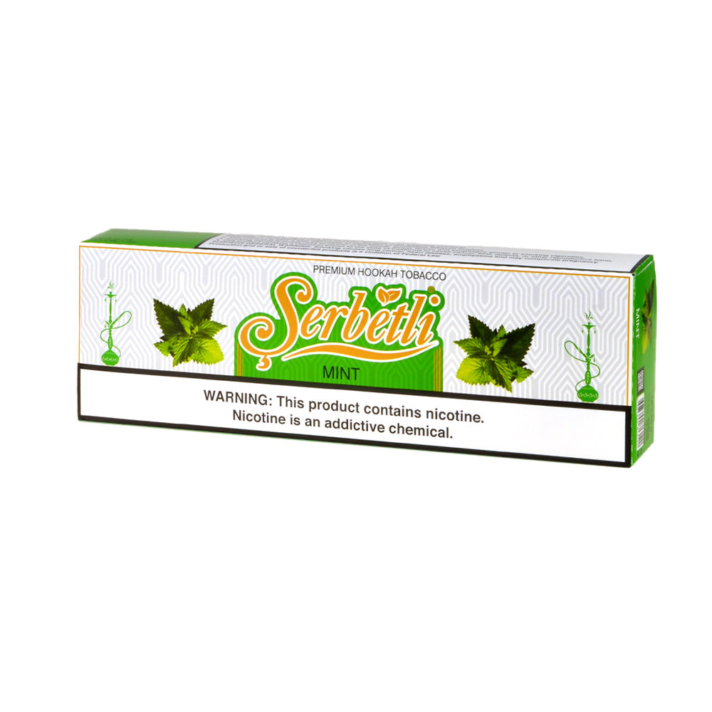 Serbetli Premium Hookah Tobacco 10 packs of 50g Mint 2