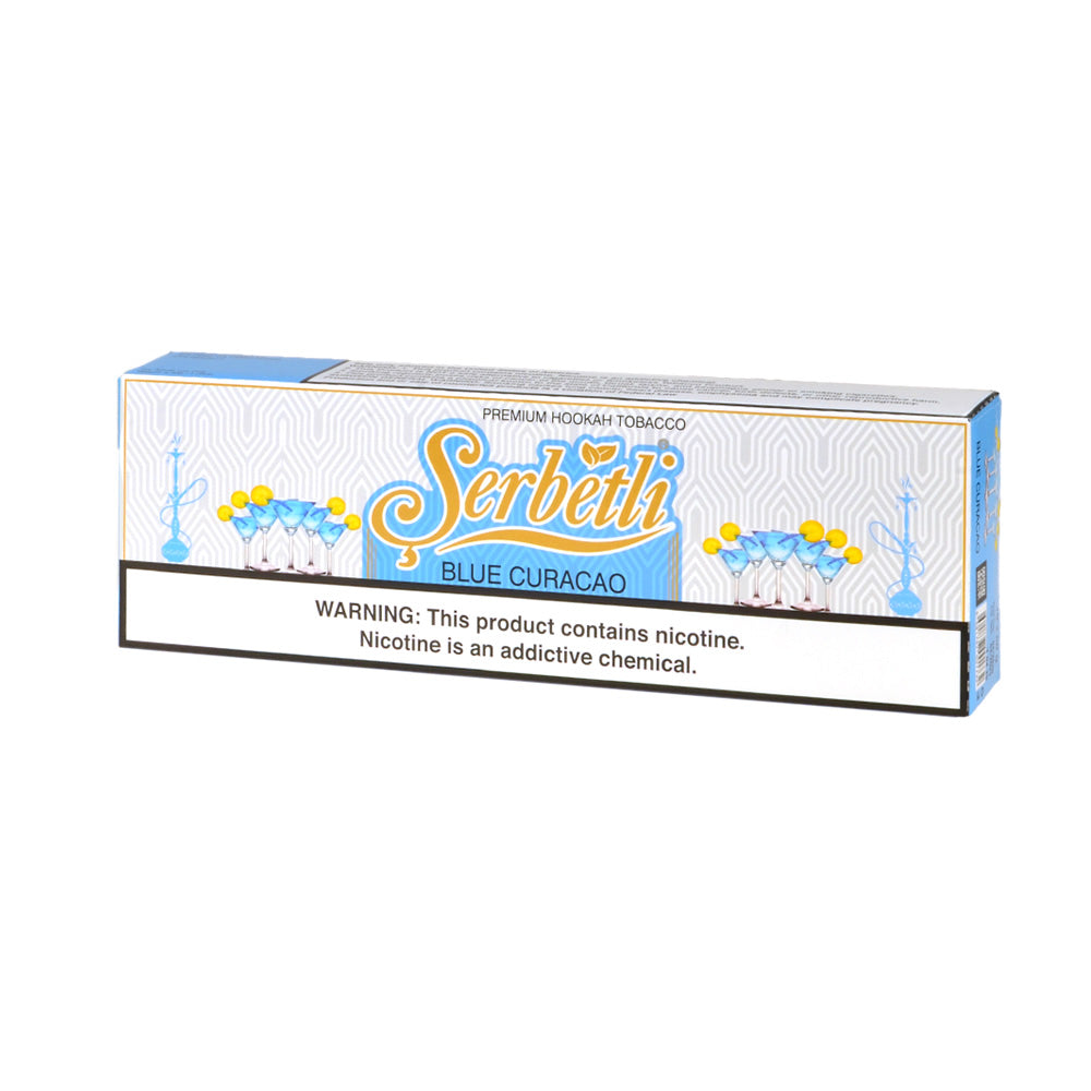 Serbetli Premium Hookah Tobacco 10 packs of 50g Blue Curacao 2