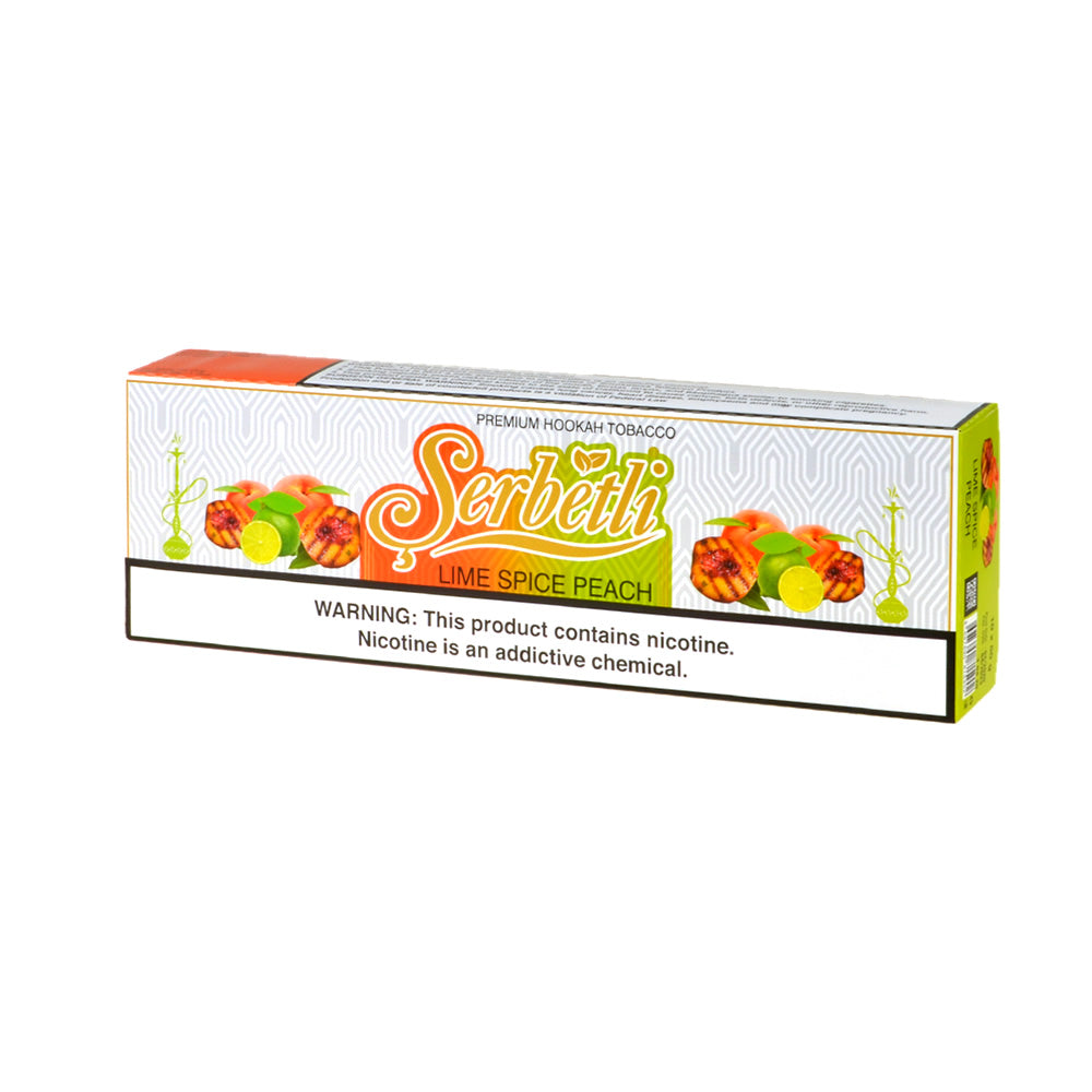 Serbetli Premium Hookah Tobacco 10 packs of 50g Lime Spice Peach 2