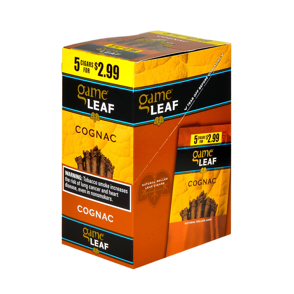 Game Leaf Cigarillos 5 for $2.99 Cognac 8 pack of 5 1