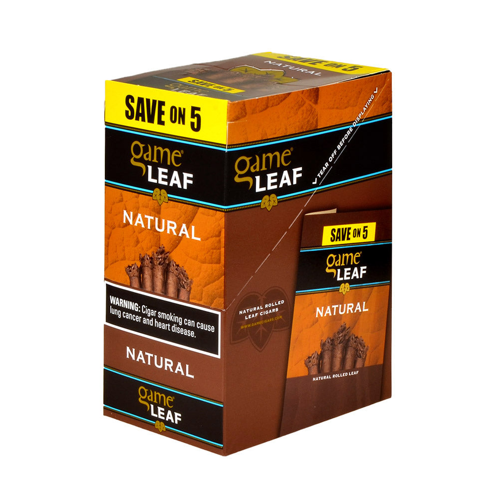 Game Leaf Cigarillos Save on 5 Natural 8 pack of 5 1